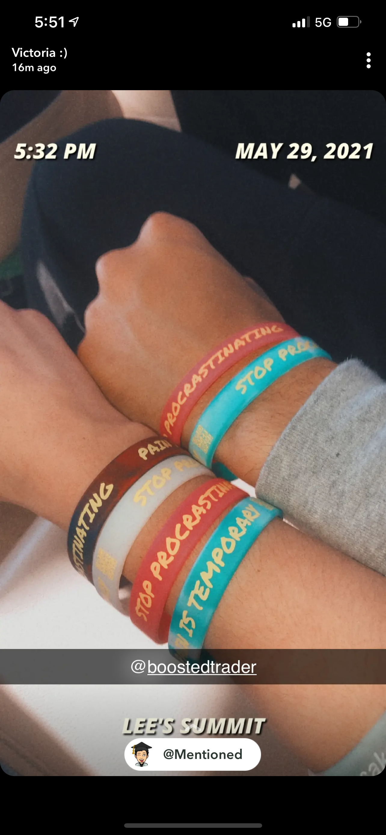 Motivational Wristband -Tracelet